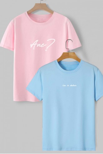 ČIA IR DABAR + ANE? -  MARŠKINĖLIŲ KOMPLEKTAS MOTERIMS